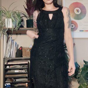MAXI DRESS / BLACK / LACE